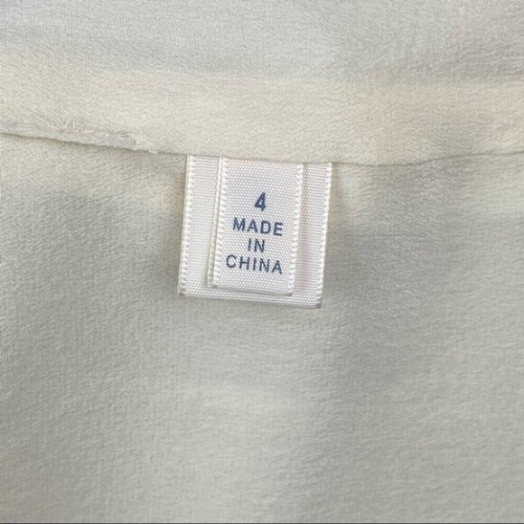 Rebecca Minkoff Women's NWT Ivory Silk Sweetheart Neck Luxury Party Mini Dress 4 - Picture 12 of 12